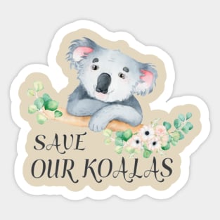 Help Koalas Conservation Sticker